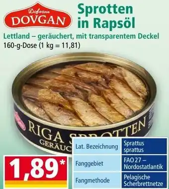 Norma Sprotten in Rapsöl Angebot