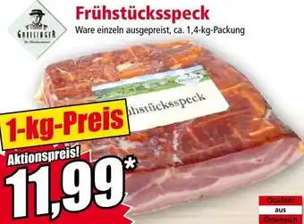 Norma Frühstücksspeck Angebot