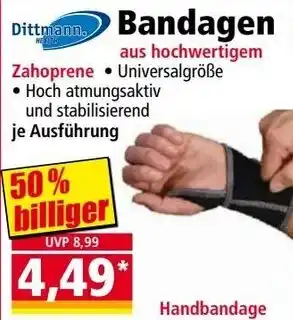 Norma Bandagen Angebot