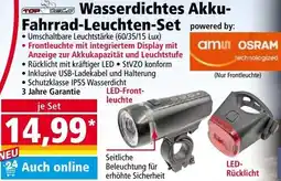 Norma Wasserdichtes Akku- Fahrrad-Leuchten-Set Angebot
