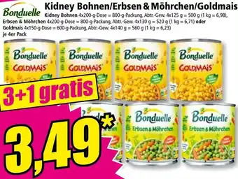 Norma Kidney Bohnen/Erbsen & Möhrchen/Goldmais Angebot