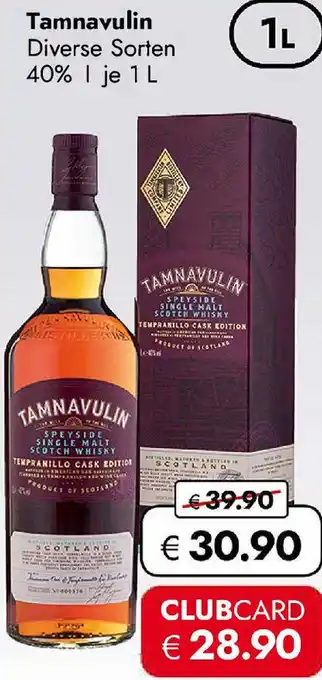 Travel FREE Tamnavulin Angebot