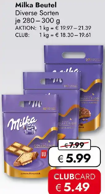 Travel FREE Milka Beutel Angebot