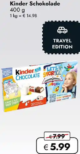 Travel FREE Schokolade Angebot