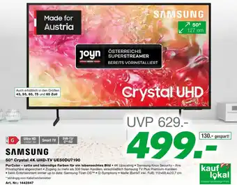 EP 50" Crystal 4K UHD-TV Angebot