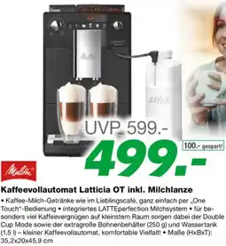 EP Kaffeevollautomat Latticia OT Angebot