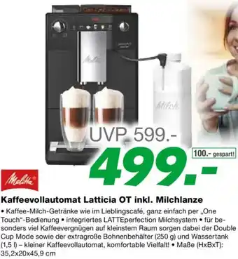 EP Kaffeevollautomat Latticia OT Angebot