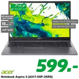 EP Notebook Aspire 3 Angebot