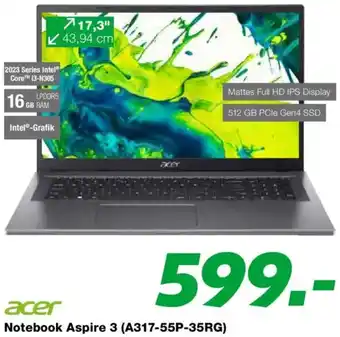 EP Notebook Aspire 3 Angebot