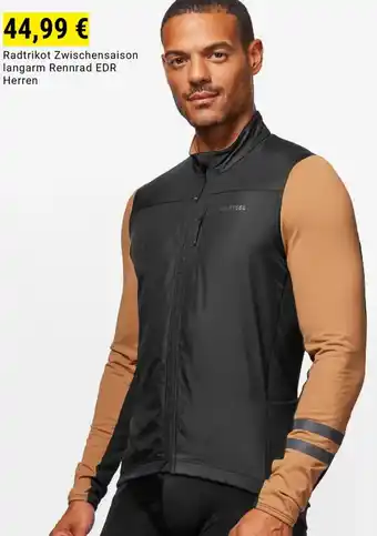 Decathlon Radtrikot Zwischensaison langarm Rennrad EDR Angebot