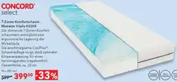Matratzen Concord 7-Zonen Komfortschaum- Matratze Vitalis Angebot