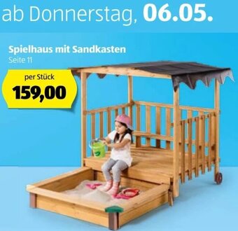 Hofer Spielhaus Mit Sandkasten Angebot