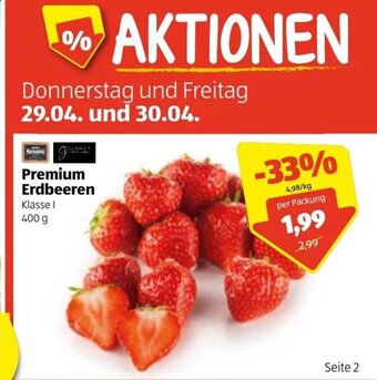 Hofer Premium Erdbeeren 400 g Angebot