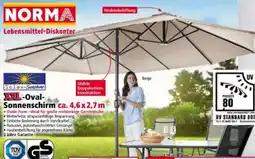 Norma Solax-Sunshine Oval-Sonnenschirm Angebot
