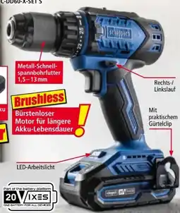 Norma Scheppach Akku-Bohrschrauber-Set Brushless BC-DD60-X-SET S Angebot