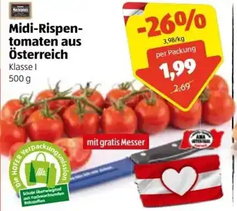 Hofer Midi Rispen Tomaten Aus Österreich 500 g Angebot