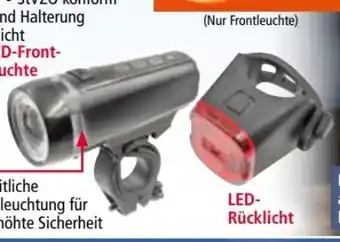 Norma Top Velo Wasserdichtes Akku-Fahrrad-Leuchten-Set Angebot