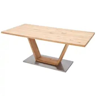 Möbelix Esstisch Eiche Greta 160x90 cm Eichefarben/Edelstahlfarben Angebot