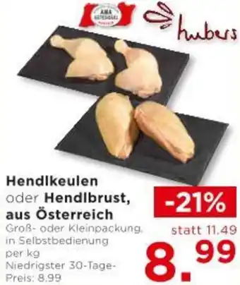Unimarkt Hendlkeulen oder Hendlbrust Angebot