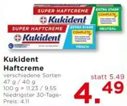 Unimarkt Haftcreme Angebot