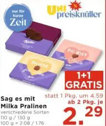 Unimarkt Milka Pralinen Angebot