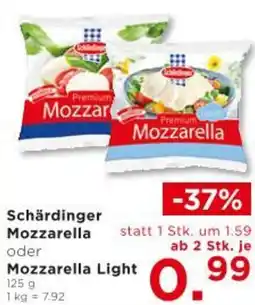 Unimarkt Mozzarella oder Mozzarella Light Angebot