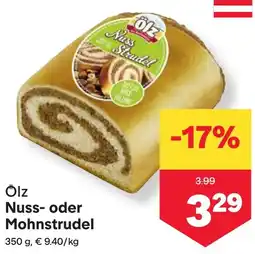 MPreis Nuss- oder Mohnstrudel Angebot