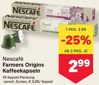 MPreis Farmers Origins Kaffeekapseln Angebot