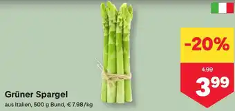 MPreis Grüner Spargel Angebot