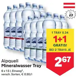 MPreis Mineralwasser Tray Angebot