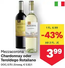 MPreis Chardonnay oder Teroldego Rotaliano Angebot