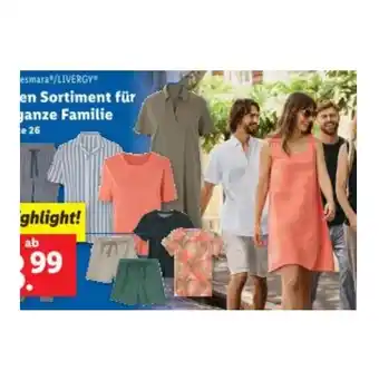 Lidl Esmara/LIVERGY Leinen Sortiment für die ganze Familie Lidl Angebot