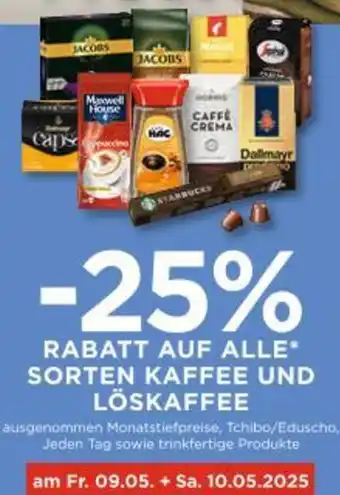 Unimarkt Rabatt auf alle sorten kaffee und löskaffee Angebot