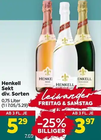 Billa Henkell Sekt Angebot