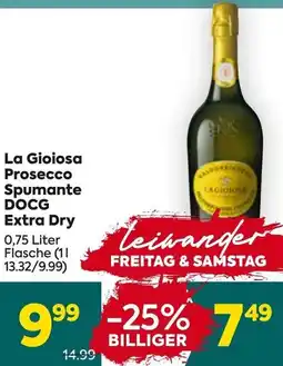 Billa Prosecco Spumante DOCG Extra Dry Angebot