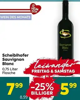 Billa Scheiblhofer Sauvignon Blanc Angebot
