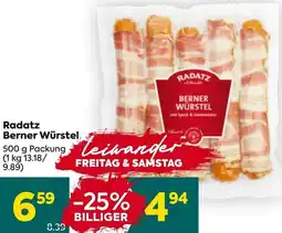 Billa Berner Würstel Angebot