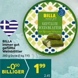 Billa gefüllte Weinblätter Angebot