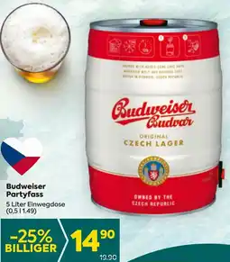 Billa Budweiser Partyfass Angebot