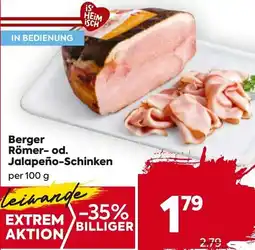 Billa Römer-od. Jalapeño-Schinken Angebot
