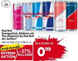 Billa Energydrink, Editions od. The Organics Angebot