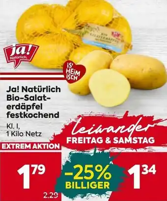Billa Bio-Salat- erdäpfel festkochend Angebot