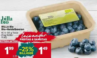 Billa Bio-Heidelbeeren Angebot