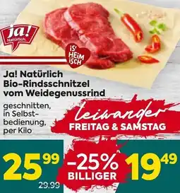 Billa Bio-Rindsschnitzel Angebot