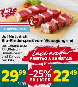 Billa Bio-Rinderspieẞ Angebot