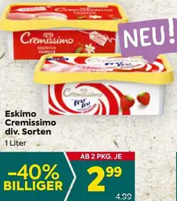 Billa Cremissimo Angebot