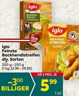 Billa Feinste Backhendistreifen Angebot