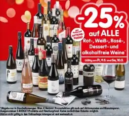 Interspar auf ALLE Rot-, Weiß-, Rosé-, Dessert- und alkoholfreie Weine Angebot