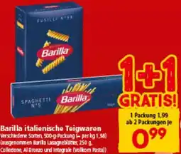 Interspar Barilla italienische Teigwaren Angebot