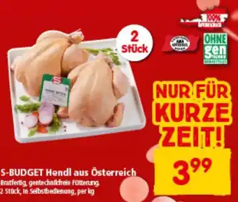 Interspar S-BUDGET Hendl aus Österreich Angebot
